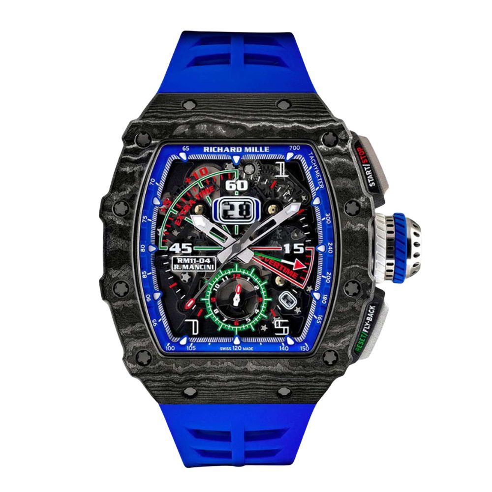 Richard Mille RM 11-04 Replica Watches – RM11-04 skeleton chronograph replica watch collection with Swiss replica and super clone options.