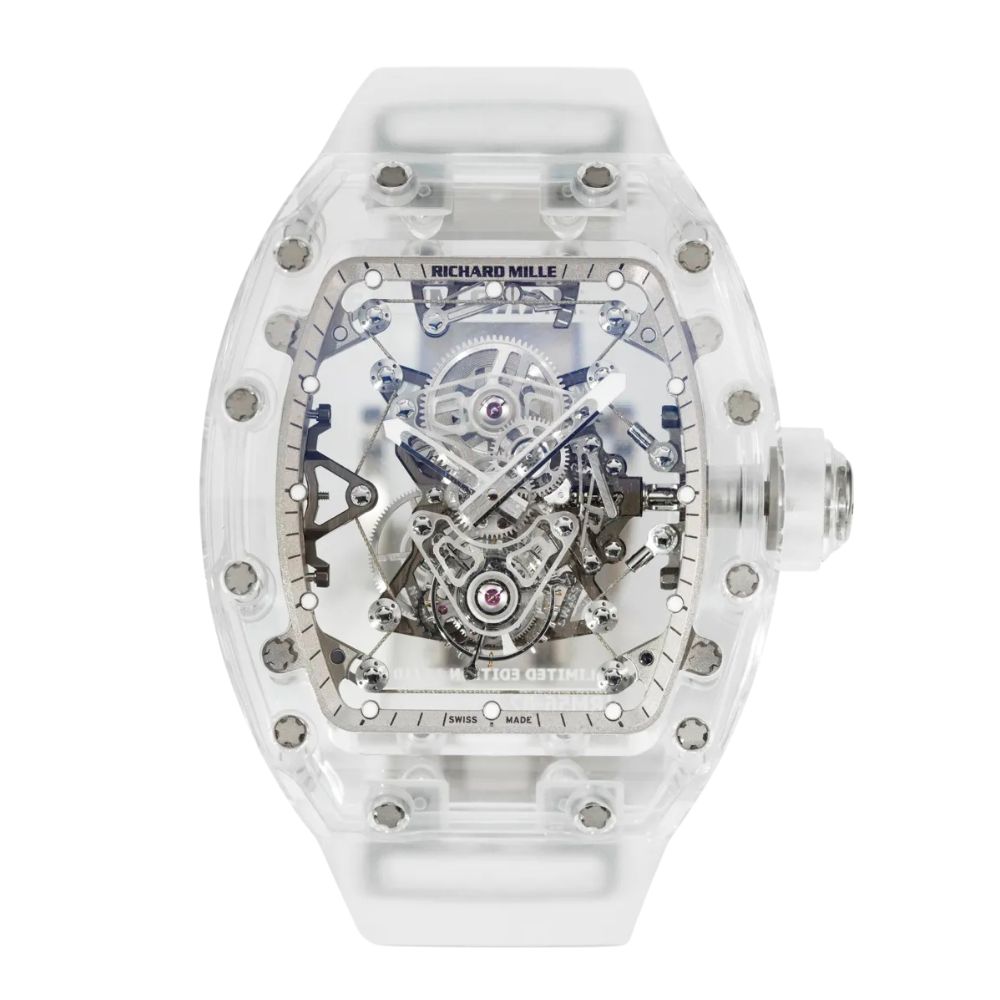 Richard Mille RM 56-02 Replica Watches – RM56-02 sapphire skeleton tourbillon replica watch collection with Swiss replica and super clone options.