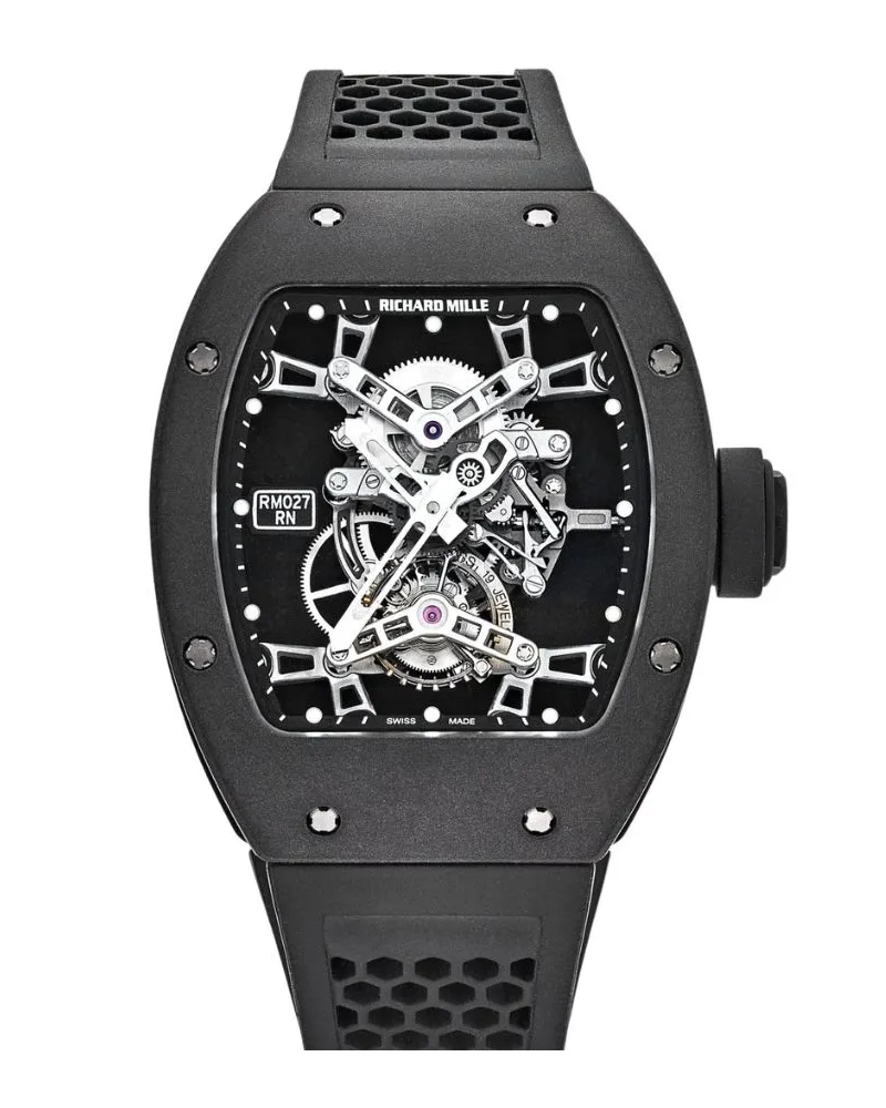 Richard Mille RM 027 Replica Watches – RM027-02, RM027-03 and RM27 Rafael Nadal skeleton tourbillon replica watch collection with Swiss replica and super clone options.