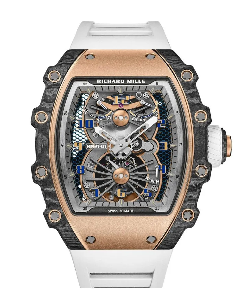 Richard Mille RM 21-01 Replica Watches – RM21-01 skeleton tourbillon replica watch collection with RM21 watch styles and RM21 01 price options.