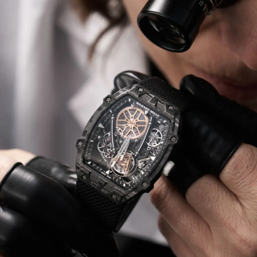 Richard Mille RM 27-05 Rafael Nadal flying tourbillon replica with carbon TPT case