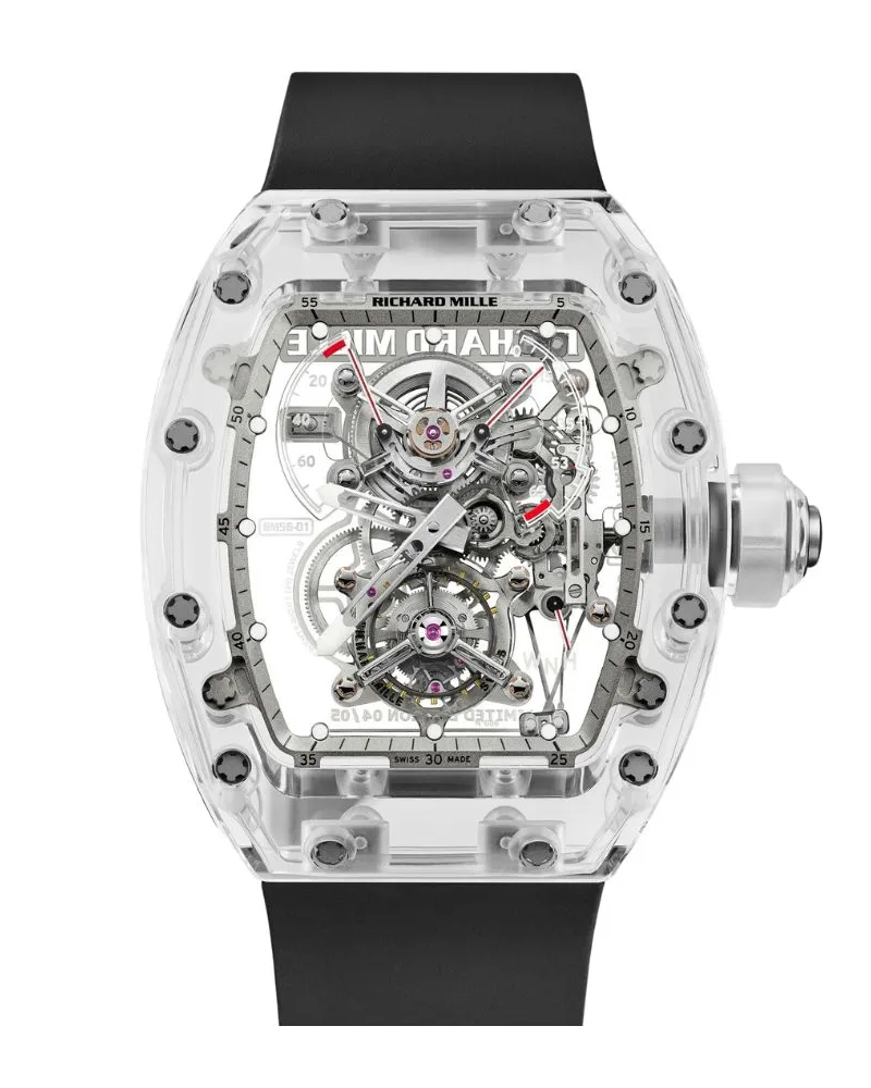 Richard Mille RM 56-01 Replica Watches – RM56-01 sapphire case skeleton tourbillon replica watch collection with Swiss replica and super clone options.
